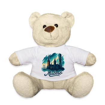 Malmö Stadt Schweden cool maritim Geschenk - Teddy - Weiß - Vorne