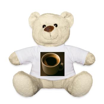 Eine Tasse schwarzer Kaffee - Teddy - Weiß - Vorne