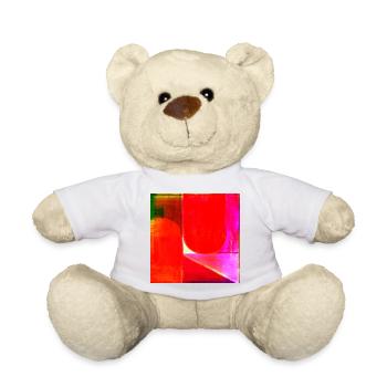Neon Farbblock Geometrie - Teddy - Weiß - Vorne
