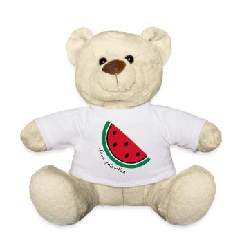 Tranche de pastèque Pop Art - Nounours - blanc - Devant