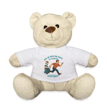Flight to travel - Teddy Bear - white - Front