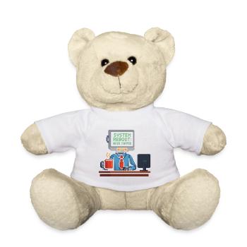 system reboot need coffee - Teddy - Weiß - Vorne