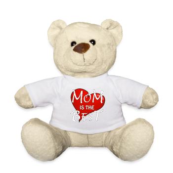 MOM IS THE BEST - Teddy Bear - white - Front