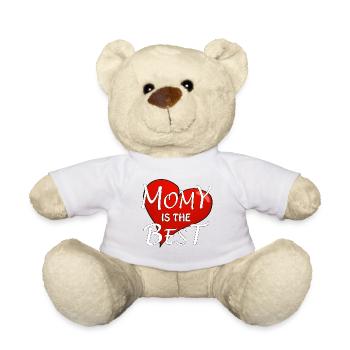 MOMY IS THE BEST - Teddy Bear - white - Front