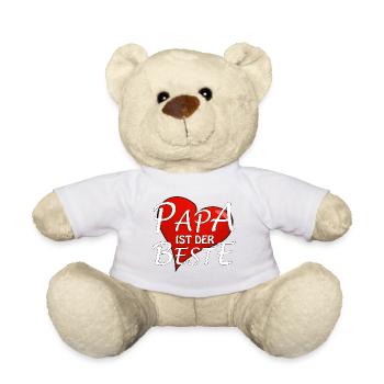 PAPA IST DER BESTE - Teddy - Weiß - Vorne
