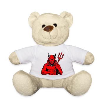 Trident du Diable Satan Enfer Cornes du Mal Horreur - Nounours - blanc - Devant