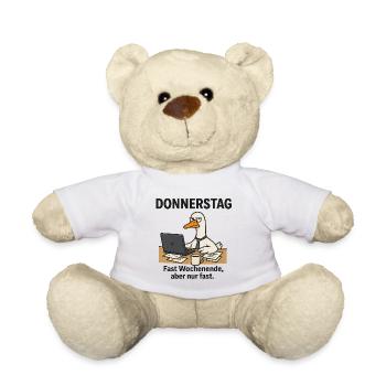 Donnerstag Büroente Meme - Teddy - Weiß - Vorne