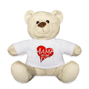 MOM IS THE BEST - Teddy Bear - white - Front