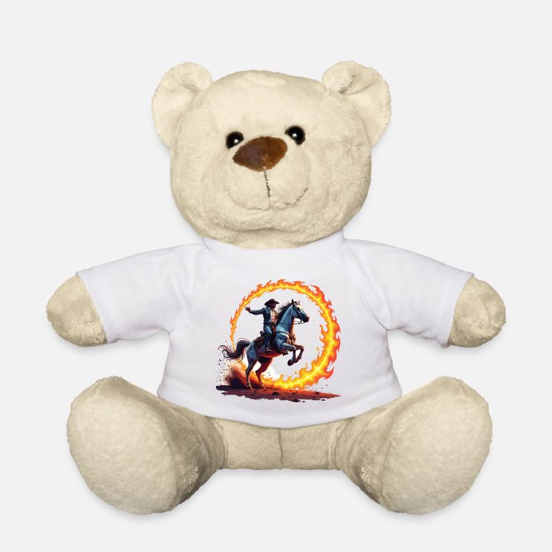Feuerkreis Cowboy Reiter - Teddy - Weiß