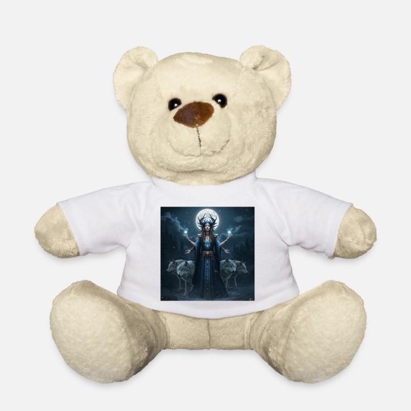 Moon Queen of Wolves - Teddy Bear - white