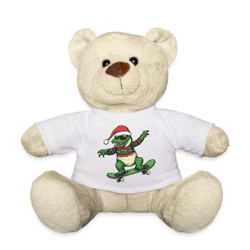 Alligator Weihnachten Lustig - Teddy - Weiß - Vorne