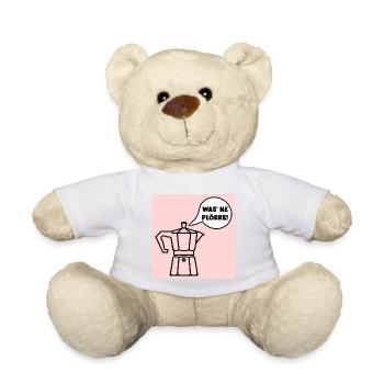 KAFFEE SPRÜCHE LUSTIG ESPRESSO - Teddy - Weiß - Vorne