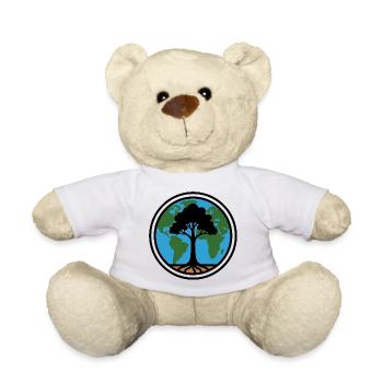 Arbre du monde avec des racines au-dessus de la terre - Nounours - blanc - Devant
