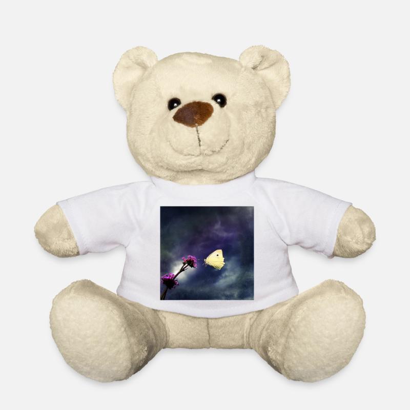 Anflug in Gewitterstimmung - Teddy - Weiß