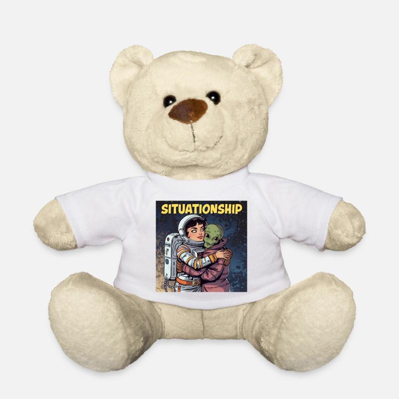 Situationship Astronautin und Alien - Teddy - Weiß