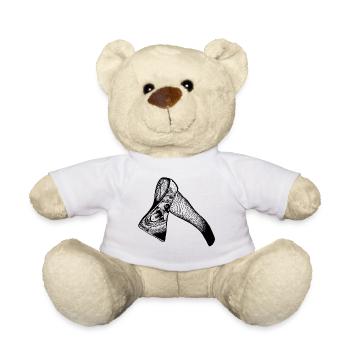 Axt & Bär - Wenn dein Spiegelbild zurückbrüllt - Teddy - Weiß - Vorne
