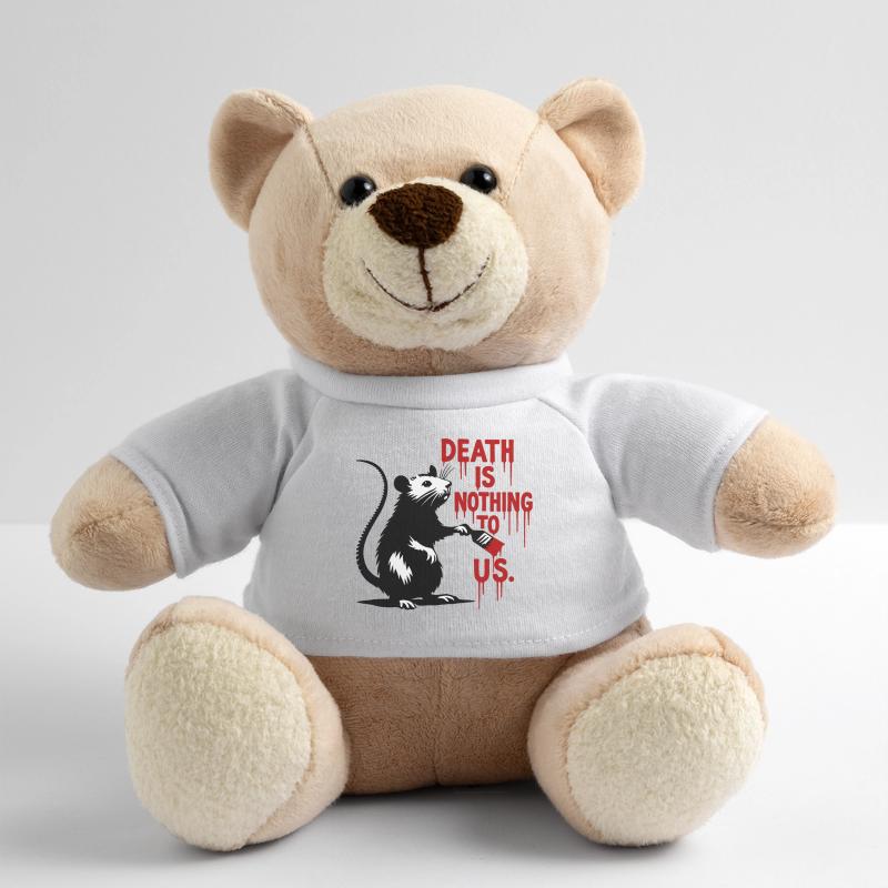 Ratte mit Blutschrift Todesbotschaft Teddy