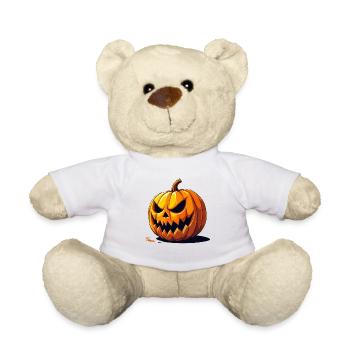 Look d’Halloween Citrouille Sinistre - Nounours - blanc - Devant