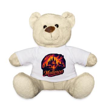 Mallorca Insel Urlaub Silhouette Sommer Geschenk - Teddy - Weiß - Vorne