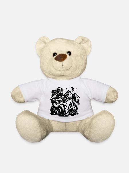Campfire - Teddy Bear - white