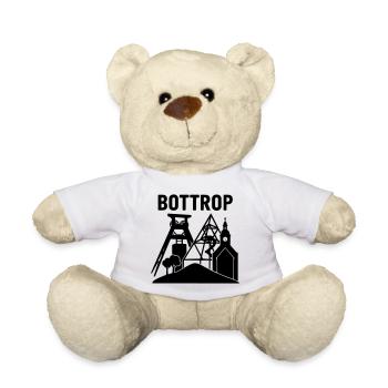 Bottrop Ruhr Area Landmark - Teddy Bear - white - Front