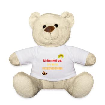 Energiemodus Motivationsspruch - Teddy - Weiß - Vorne
