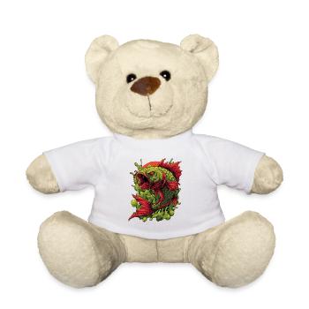 Emerald Koi Fury Splash - Teddy Bear - white - Front