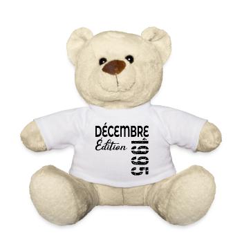 Joyeaux Anniversaire December 1995 - Teddy Bear - white - Front