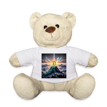 Bitcoin Summit Climb 3D - Teddy Bear - white - Front