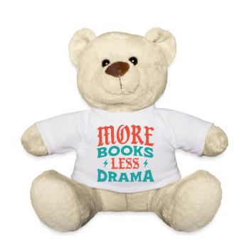 Plus de livres, moins de drame - Nounours - blanc - Devant