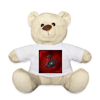 Black Swan with Thorns - Teddy Bear - white - Front