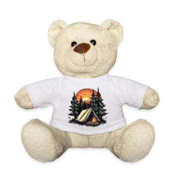 Camping Forest Tent - Teddy Bear - white - Front