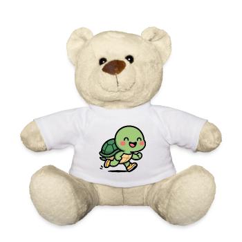 Sourire de coureur de tortue - Nounours - blanc - Devant
