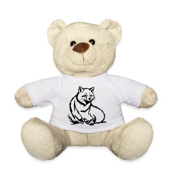 Fuchs T-shirt Geschenk - Teddy - Weiß - Vorne