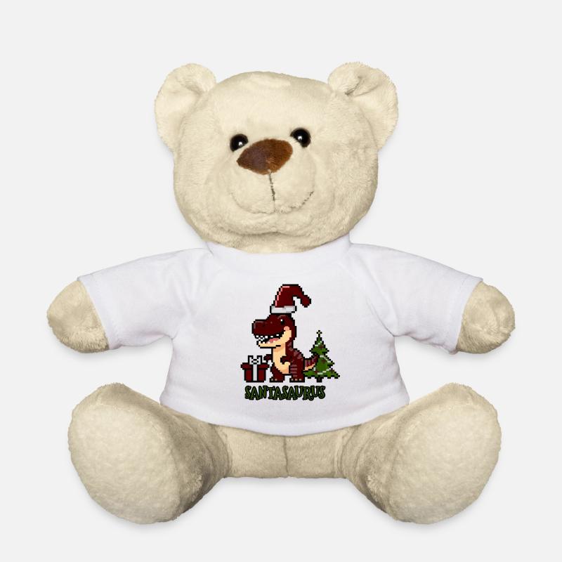 Santasaurus Weihnachtsdino - Teddy - Weiß