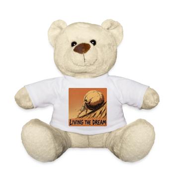 Vivre le rêve - T-shirt drôle Sisyphos - Nounours - blanc - Devant