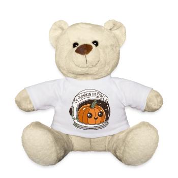 Pumpkin in Space - Teddy Bear - white - Front