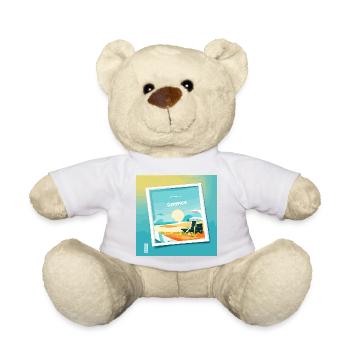 Summer at the beach - Teddy - Weiß - Vorne