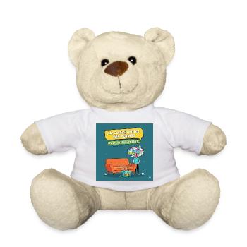 Gedankenkiste: humorvolle Prokrastination - Teddy - Weiß - Vorne