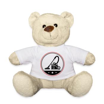 Vacuum Cleaner Symbol Cleaning - Teddy Bear - white - Front
