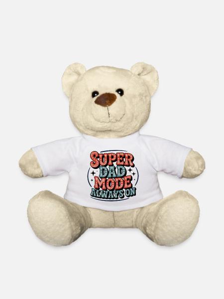 Super Dad Mode Immer Aktiv - Teddy - Weiß