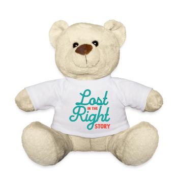 Perdu dans la bonne histoire - Nounours - blanc - Devant