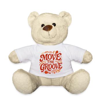 MOVE THE GROOVE Maracas: Latin Rhythm - Teddy Bear - white - Front