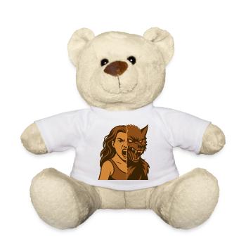 Mensch Werwolf Dualität - Teddy - Weiß - Vorne