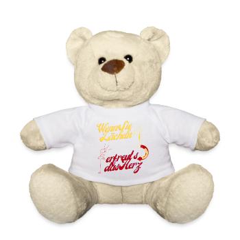 Wenn Sie lächeln  erfreut's das Herz - Teddy - Weiß - Vorne