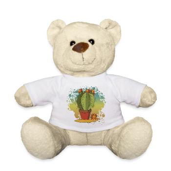 Flowers - Teddy Bear - white - Front