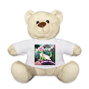 Oncydia weiß: Wer bunt träumt, fliegt weiter - Teddy - Weiß - Vorne