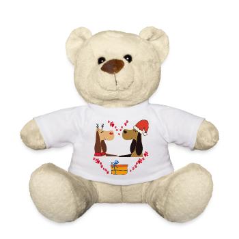 Weihnachtsglück - Teddy - Weiß - Vorne
