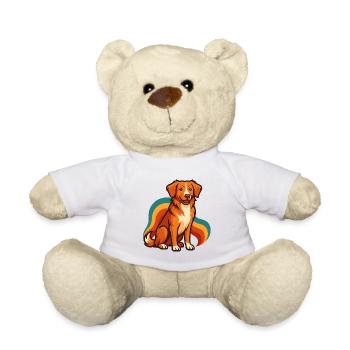 Nova Scotia Ente Tolling Retriever Hund Bunt - Teddy - Weiß - Vorne