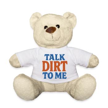 Sprich Dreck zu mir Vintage Text - Teddy - Weiß - Vorne